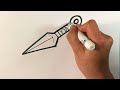 EASY How to Draw NARUTO WEAPONS