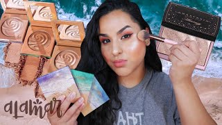 Alamar Cosmetics SUN SOAKED HIGHLIGHTER Collection! Which one do YOU need? ABH Amrezy dupe?!