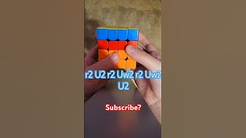 4 by 4 OLL Parity tutorial with algorithm! 😃😄😁 #music #rubikscube