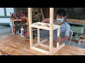 Woodworking Skills High Technology // How To Make A Coffee Table Containing Books Or Your Kids- DIY!