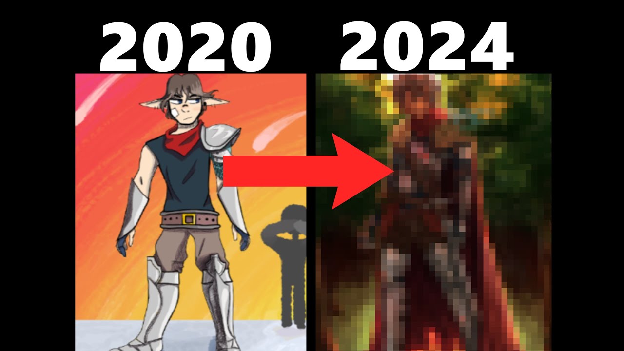 REDRAWING OLD ART from 2020 - YouTube