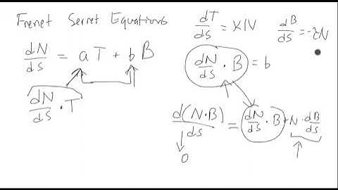 Another Frenet Serret Equation (Optional)