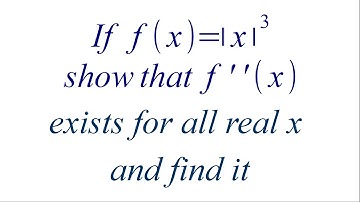 If f(x) = |x|^3, show that f