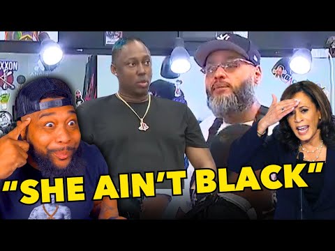 Black Barbershop STUNS REPORTER Saying Kamala Harris AIN'T BLACK!