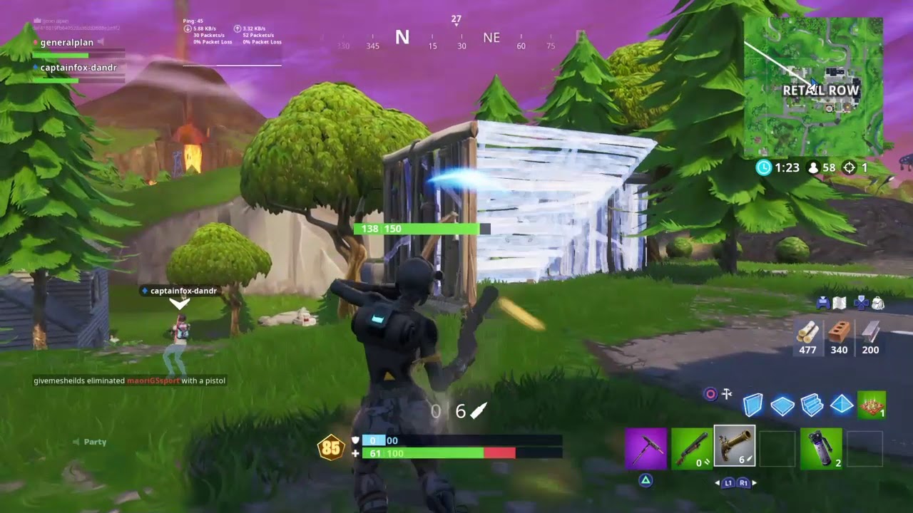 Impulse grenade trickshot
