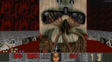 Doom II — Down the Drain — Map 30 UV-Speed in 0:24