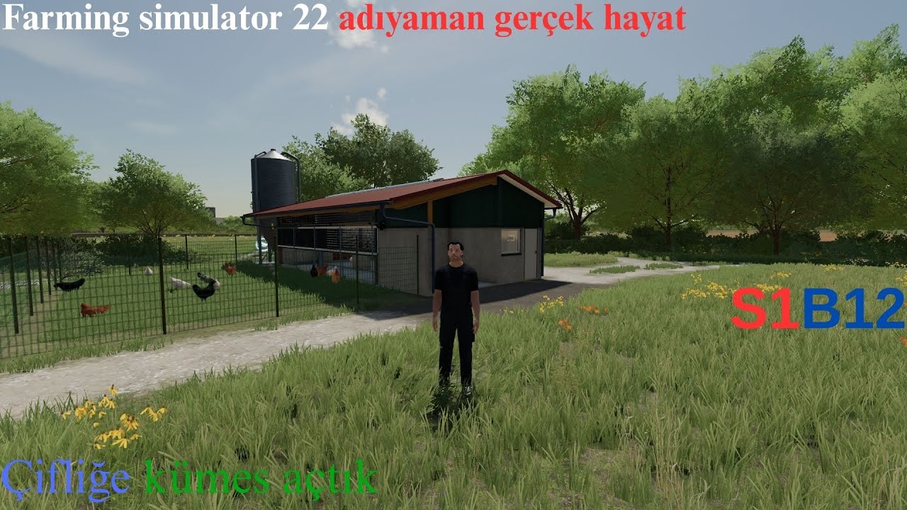 çifliğe kümes açıp birsürü tavuk aldık ve tarlaların işini bitirdik 