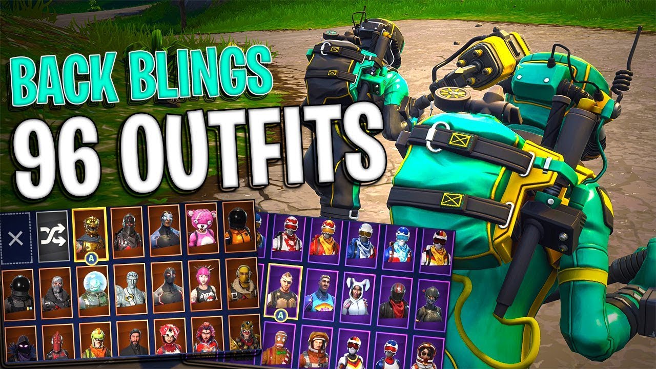 Pathogen | Contagion Back Blings on 96 Outfits | Toxic Trooper | Hazard Agent - Fortnite Cosmetics