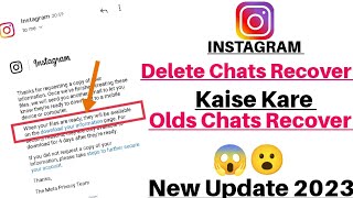 Instagram delete chats ko wapas kaise laye❘ how to recover instagram old messages