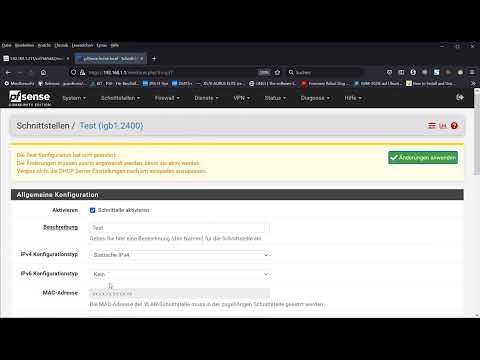 VLAN mit pfSense