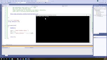 How does cin read doubles?