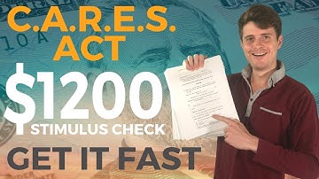 How to Get your $1200 stimulus check (CARES ACT)