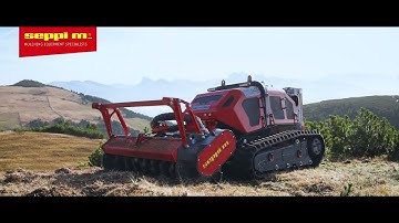 SEPPI M. - MAX 50 le + MICROFORST rc - Remote Controlled Tool Carrier with forestry mulcher
