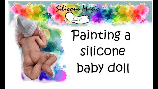 1 Painting a silicone baby doll 2023