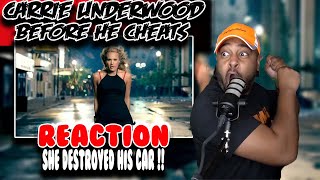 First Time hearing Carrie Underwood ( Before He Cheats ) | Reaction