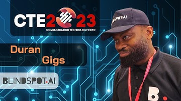 "AI is here to help!" Duran Gigs, Blindspot AI @ The Communication Technology Expo 2023