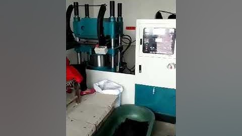 O ring vulcanizing press working video