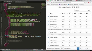 HTML Tables Tutorial: Bootstrap-Table (Part 2/3)