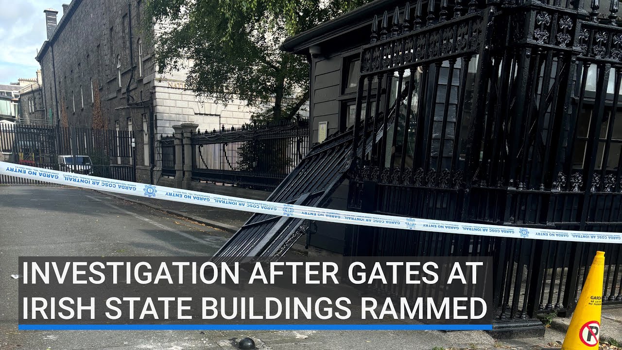 Investigation after gates at Irish State buildings rammed
