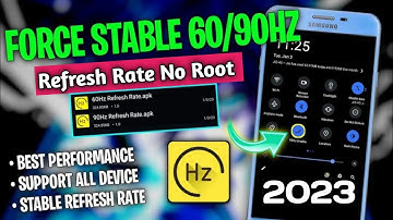 How to Force Stable 60/90Hz Refresh Rate On Any Android - No Root | Enable 90Hz Refresh Rate