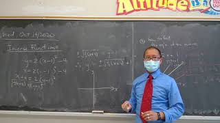 Wed Oct 14 - MCR3U3 - inverse functions