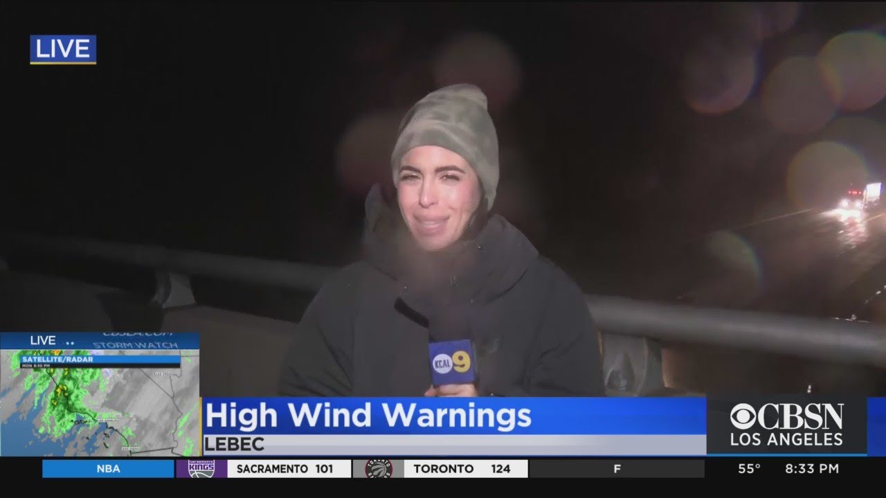 Officials Issue High Wind Warnings In Lebec