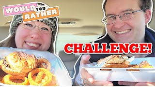 WOULD YOU RATHER CAR MUKBANG!