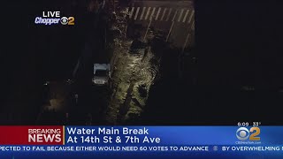 Water Main Break In Chelsea