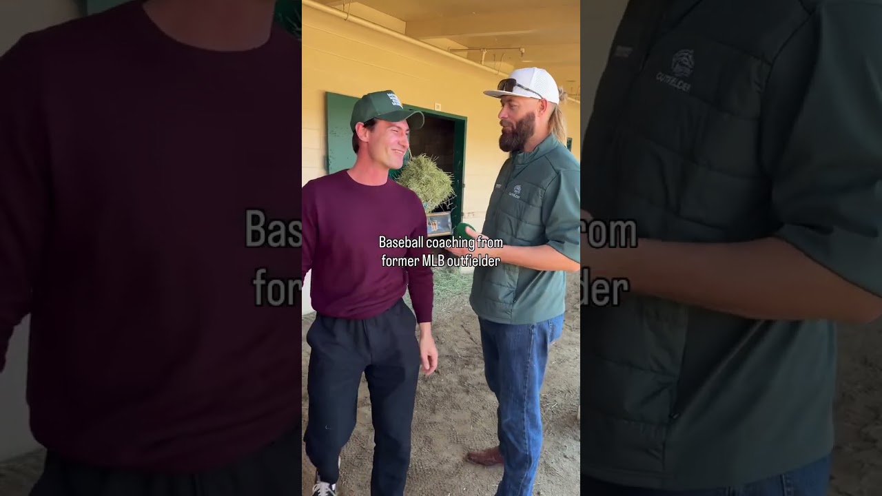 Former Major League Baseball outfielder Jayson Werth studies my swing down at the Del Mar yard! 💥 ⚾️