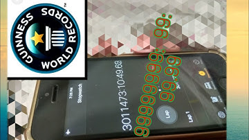 Highest time count on stopwatch!!..full original video.. Guinness World Record