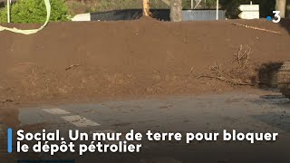 Brest. Un mur de terre pour bloquer le dépôt pétrolier