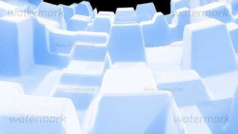 stylish blue white creative abstract low poly background in 4k. Abstract wavy pattern move on