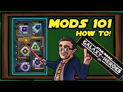 MODS 101!  Star Wars Galaxy of Heroes - All About Mods - Selling, Upgrading, Speed, Sets, and MOAR!!