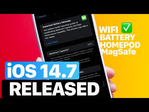 iOS 14.7 RELEASED | WiFi Fix, Battery Message Fix, HomePod Timers & More….