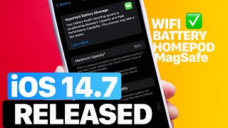 iOS 14.7 RELEASED | WiFi Fix, Battery Message Fix, HomePod Timers & More…. screenshot 5