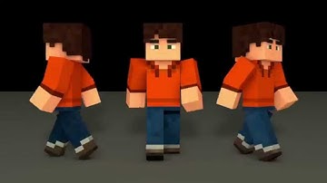 Walk Cycle - Minecraft Animation [Test 1]