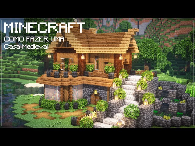 Minecraft  Como Construir Uma Casa Medieval Simples Para Survival