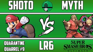 Quarantine Quarrel #9, LR6: Shoto(Mario) vs Myth(Ken\/Shulk)