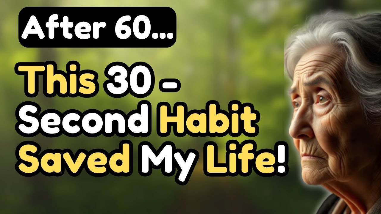 7 Tiny 30-Second Habits That Can Save Your Life After 70 #seniorhealth ...