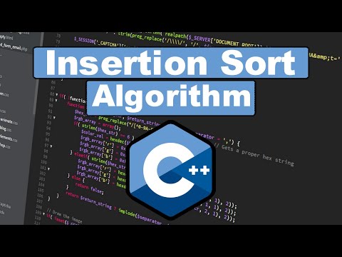 How to Code Insertion Sort in C++ - YouTube