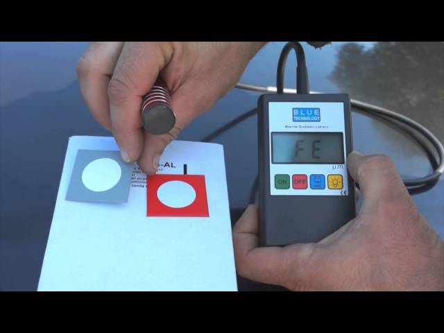 Misuratore Spessore Vernice BLUE Technology MGR-S 11 Fe - Per Acciaio E Acciaio Zincato, Con Sonda E Luce LED - Foto 6