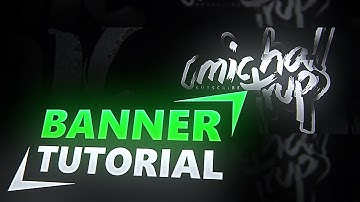 INSANE BANNER TUTORIAL ~ How to make a GLITCHY Banner in 15 minutes!