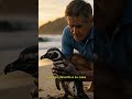 Él lo salvó de la muerte... y la respuesta del pingüino te hará llorar. 🐧😭 #animales #curiosidades
