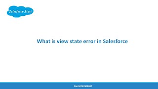 What is view state in salesforce