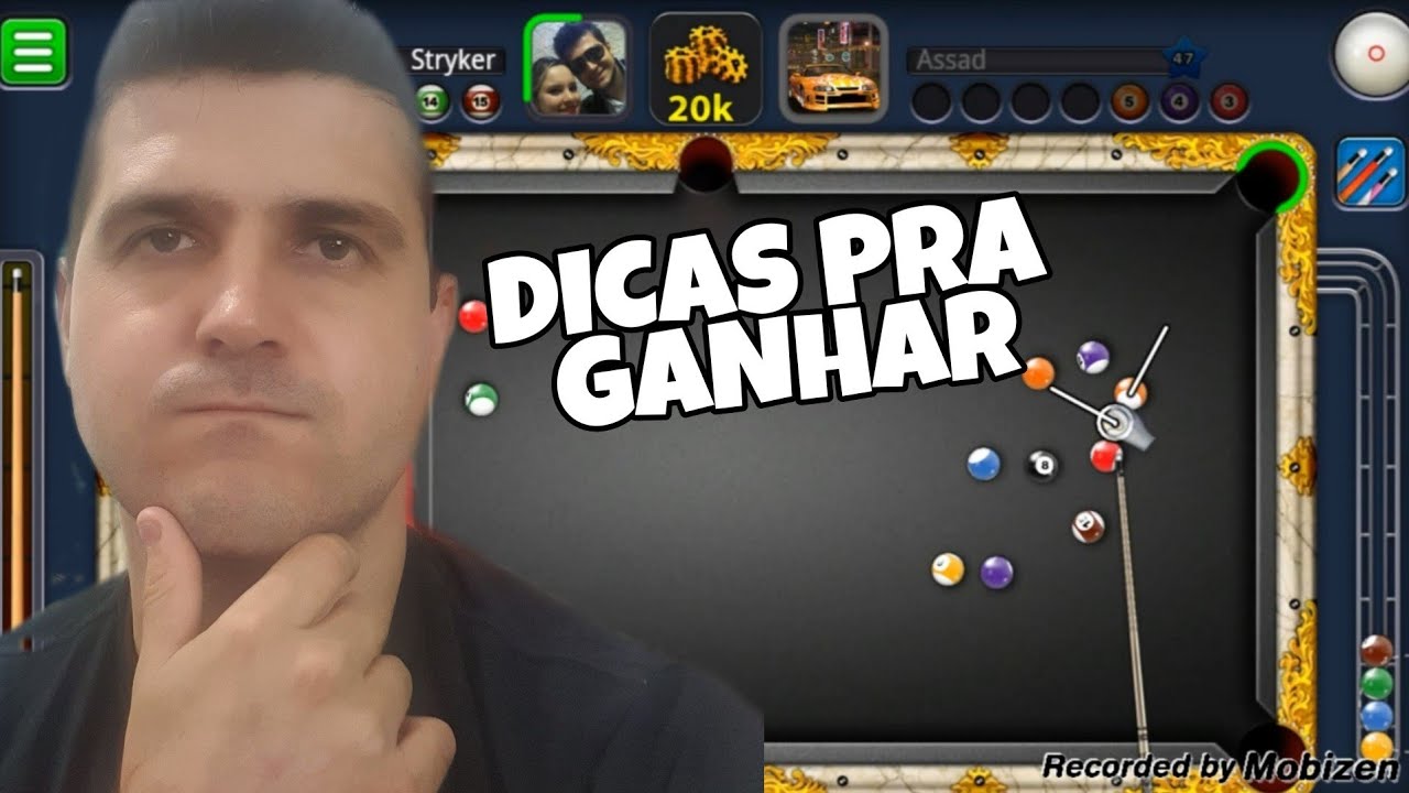 8 Ball Pool - Algumas Dicas e Contando com a Sorte - 