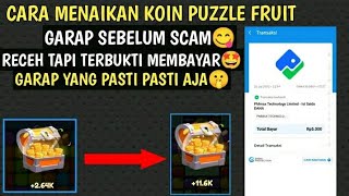 TUTORIAL CARA MENAIKAN KOIN DI APLIKASI PUZZLE FRUIT | GAME PENGHASIL UANG 2022 screenshot 2