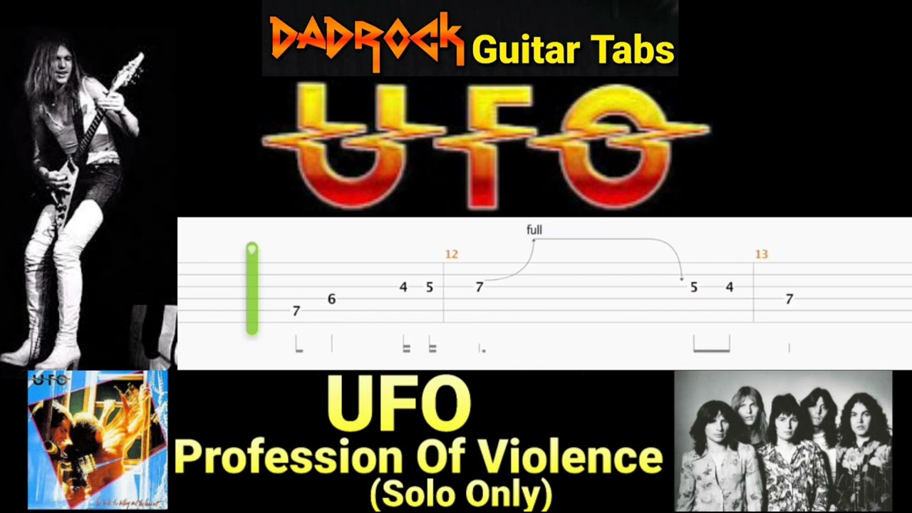 Profession Of Violence (Outro Solo) - UFO - Lead Guitar Solo Lesson