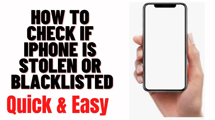 how to check if iphone is stolen or blacklisted