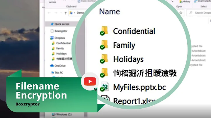 Filename Encryption | Boxcryptor Tutorial