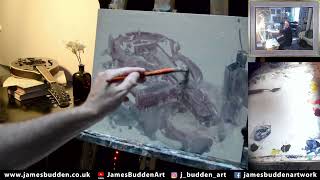 'Mandolin' Live oil painting with James Budden